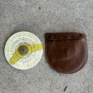 Gilson The Midget Slide Rule Copyright 1919 In Case